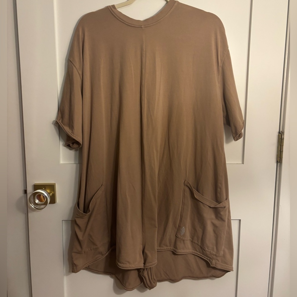 FP Movement by Free People Oversized Jumpsuit in Taupe